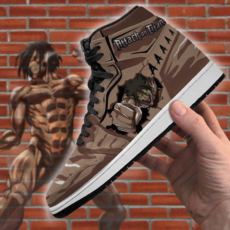 Eren Titan J1 Sneakers Anime Costume Shingeki MN08