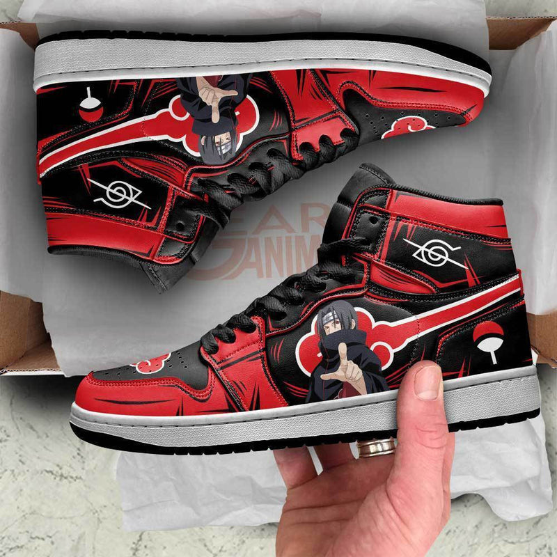 Akatsuki Itachi Pointing Hand J1 Sneakers Custom Shoes