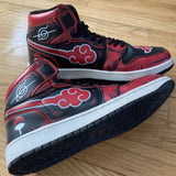 Akatsuki J1 Sneakers Custom Itachi Hidden Village