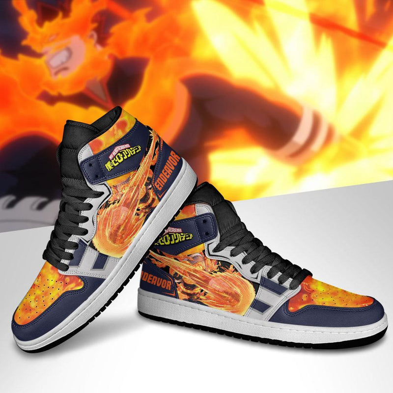 Enji Todoroki J1 Sneakers Anime Endeavor J1 Sneakers Anime