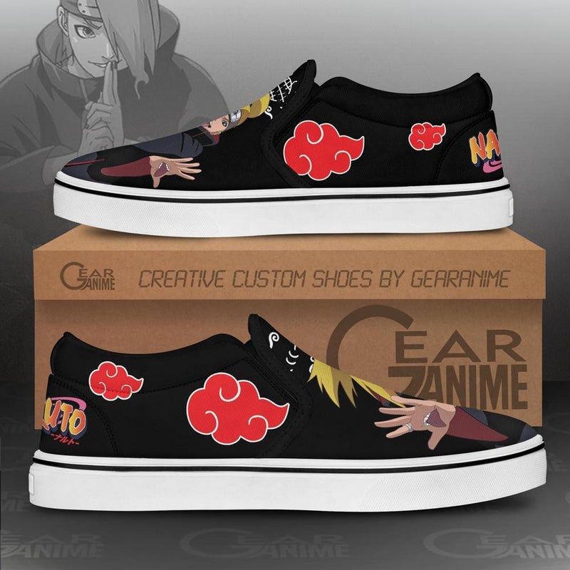 Akatsuki Deidara Slip-On Shoes Slip-O