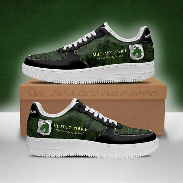 AOT Military Slogan Air Sneakers Shingeki