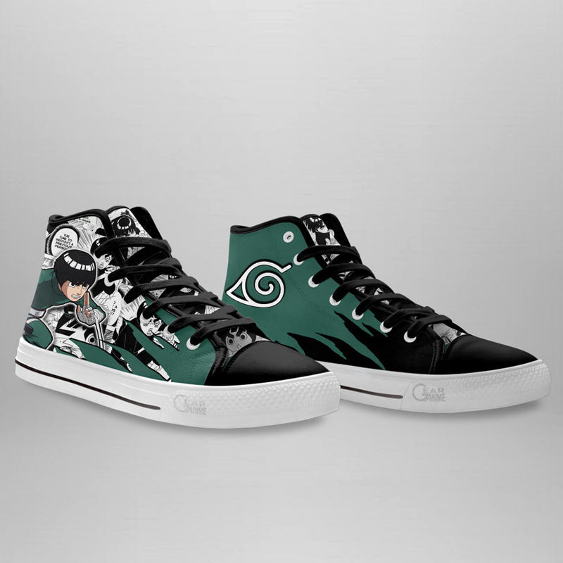 Rock Lee High Top Anime Sneaker Shoes