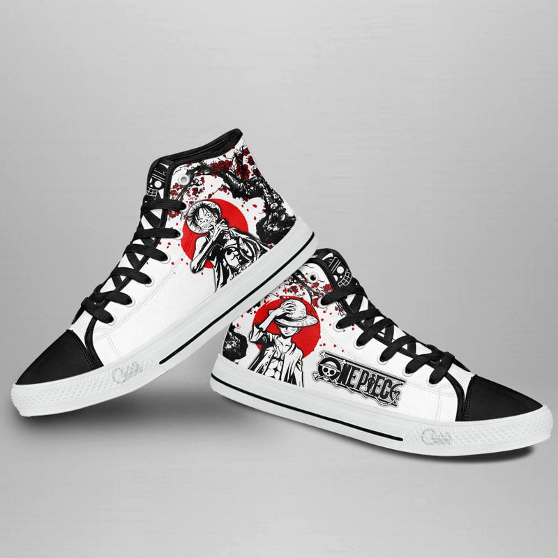 Luffy High Top Shoes