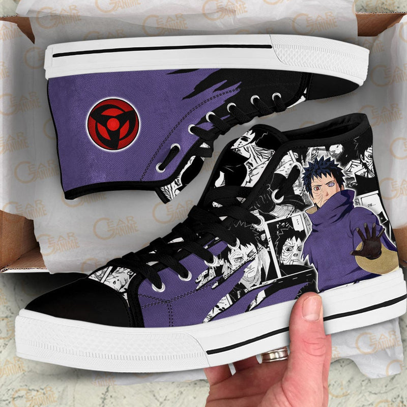 Obito Uchiha High Top Shoes Anime