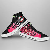 Nezuko Kamado Blood Demon Art High Top Shoes Flame NTT090