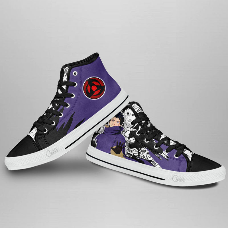 Obito Uchiha High Top Shoes Anime