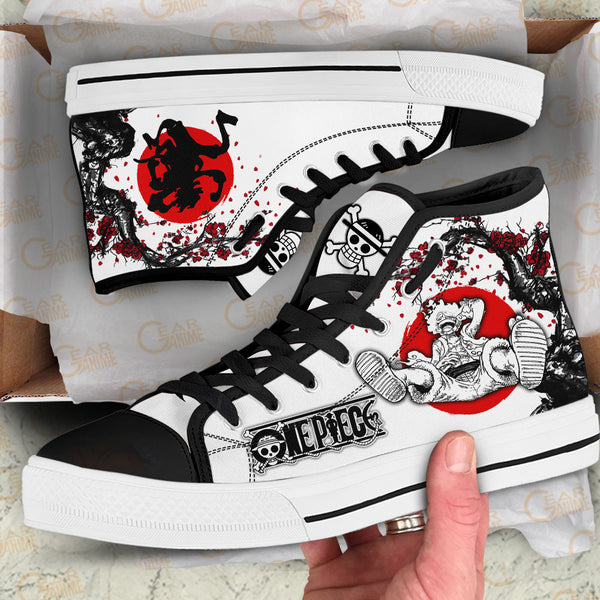 Luffy Nika Awakening Gear 5th High Top Shoes Japan Style