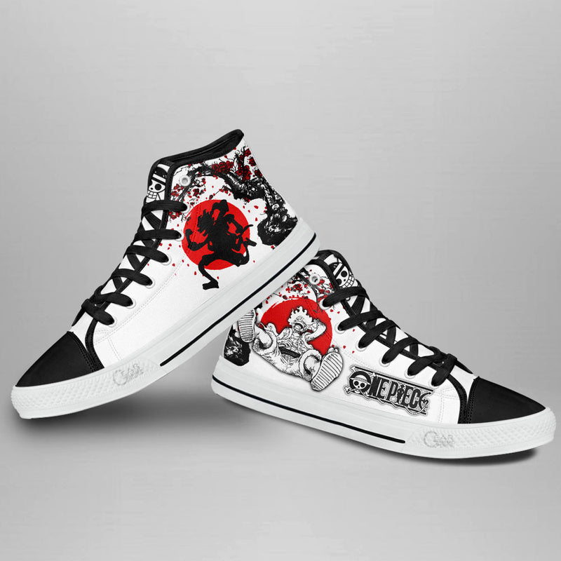 Luffy Nika Awakening Gear 5th High Top Shoes Japan Style