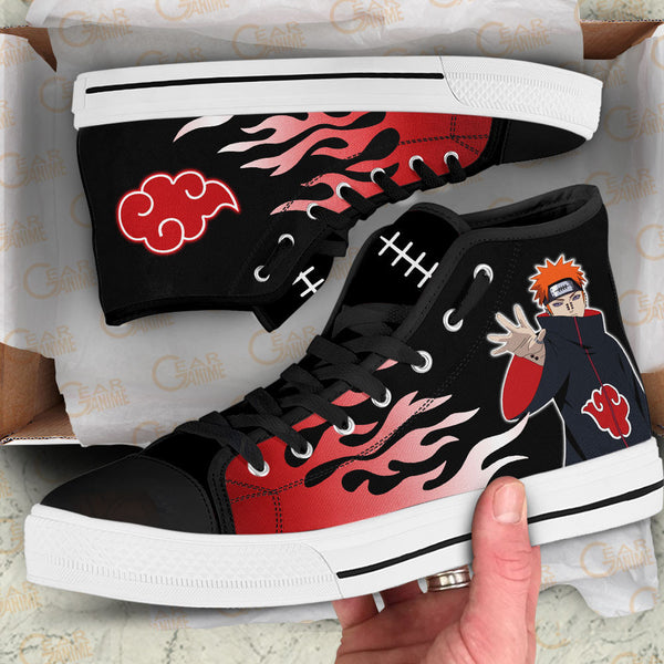 Pain High Top Shoes Akatsuki Shoes NTT090