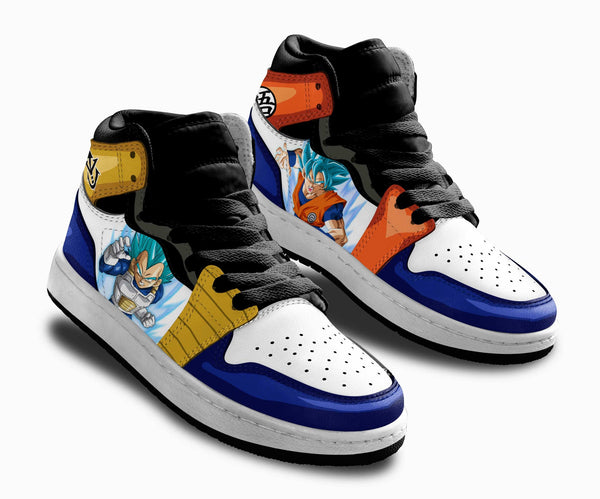 Goku Blue and Vegeta Blue Kids Sneakers MV1701