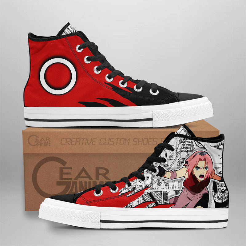 Sakura Haruno High Top Shoes