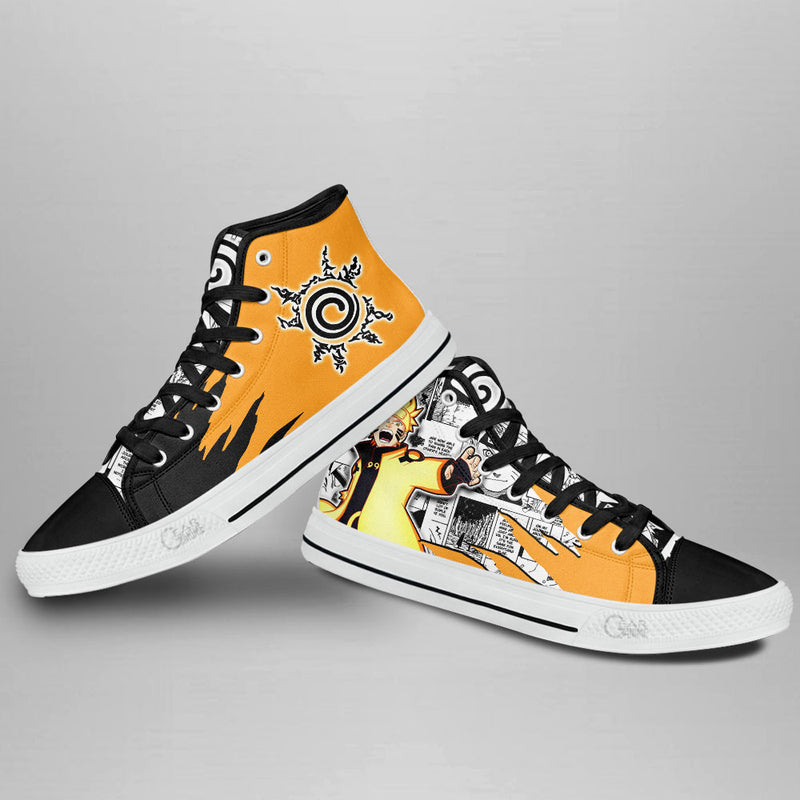 Uzumaki Bijuu Mode High Top Shoes