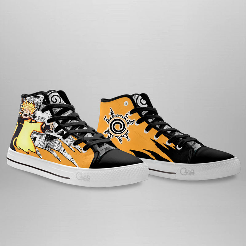 Uzumaki Bijuu Mode High Top Shoes