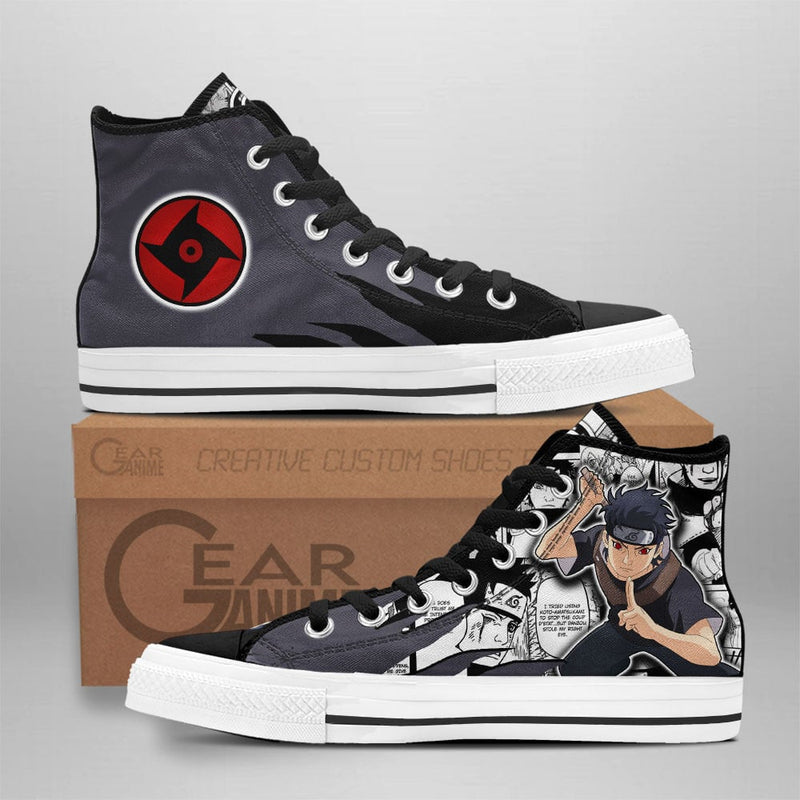 Shisui Uchiha High Top Shoes