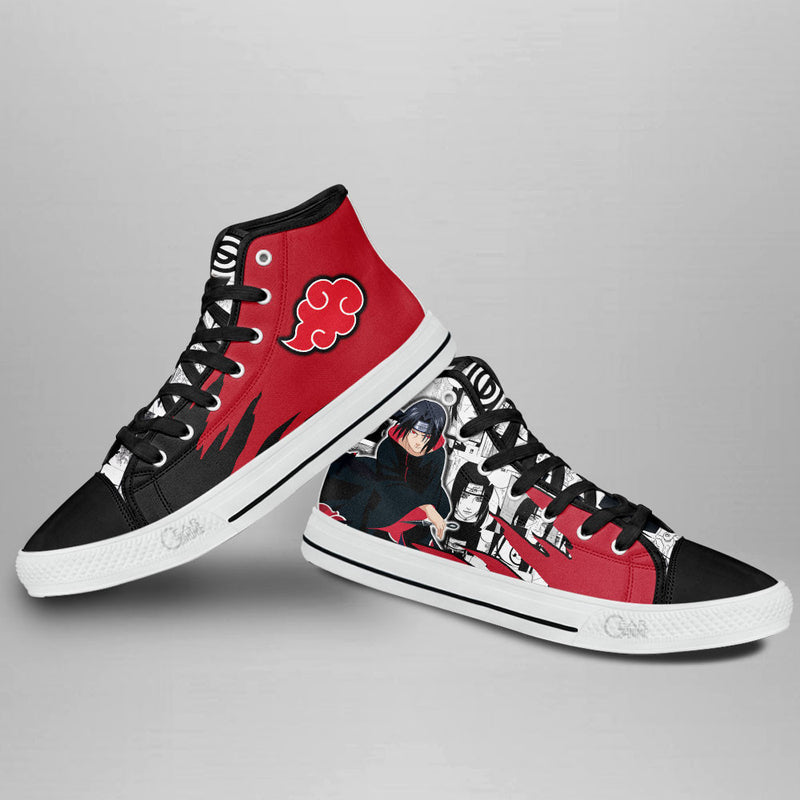 Itachi Uchiha High Top Shoes Akatsuki Shoes