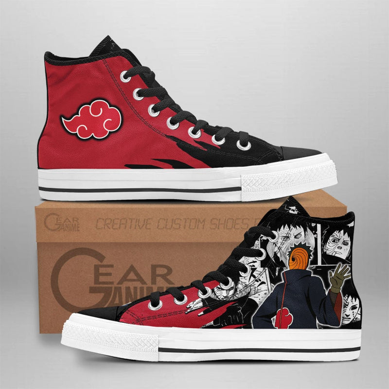 Tobi High Top Shoes Akatsuki Shoes