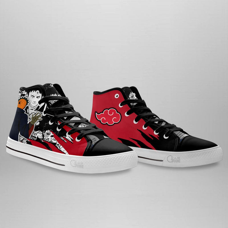 Tobi High Top Shoes Akatsuki Shoes