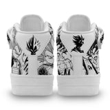 Vegeta and Goku Air Mid Shoes Mixed Manga