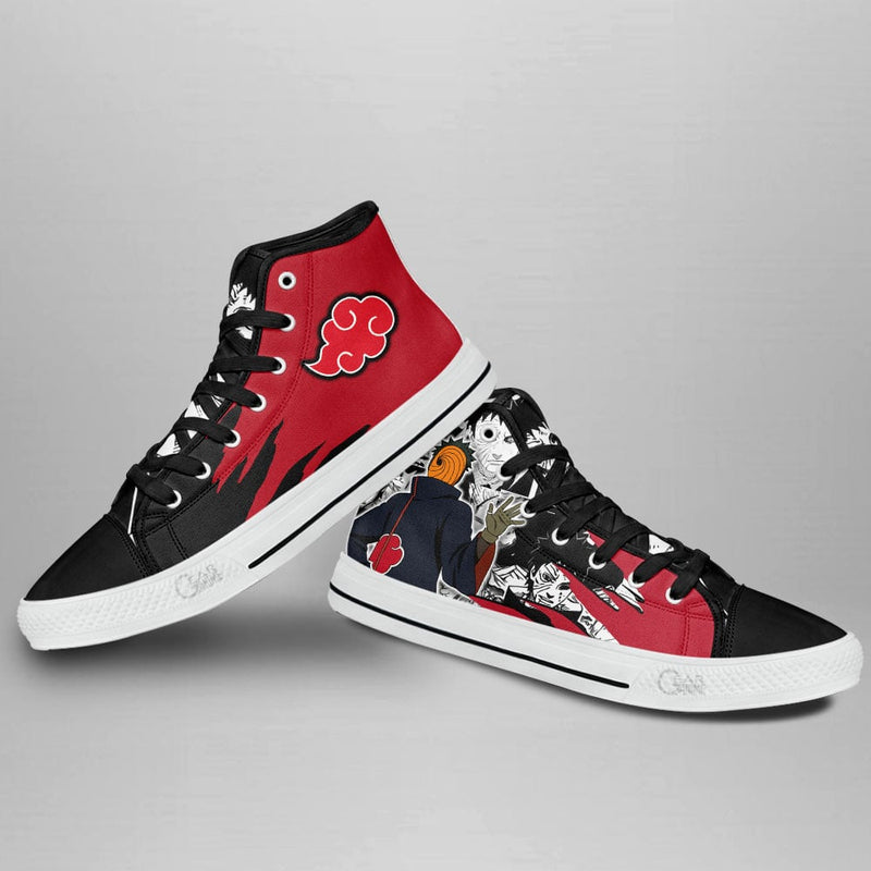 Tobi High Top Shoes Akatsuki Shoes