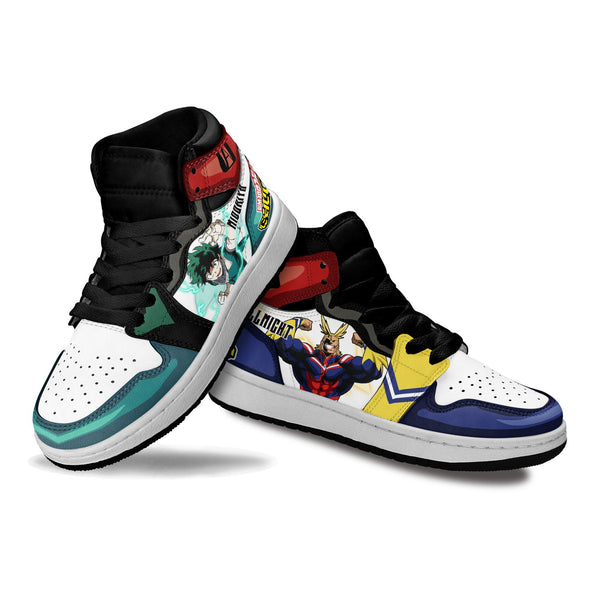 All Might and Izuku Midoriya Kids Sneakers MV1701