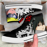 Sasuke Uchiha and Uzumaki High Top Shoes