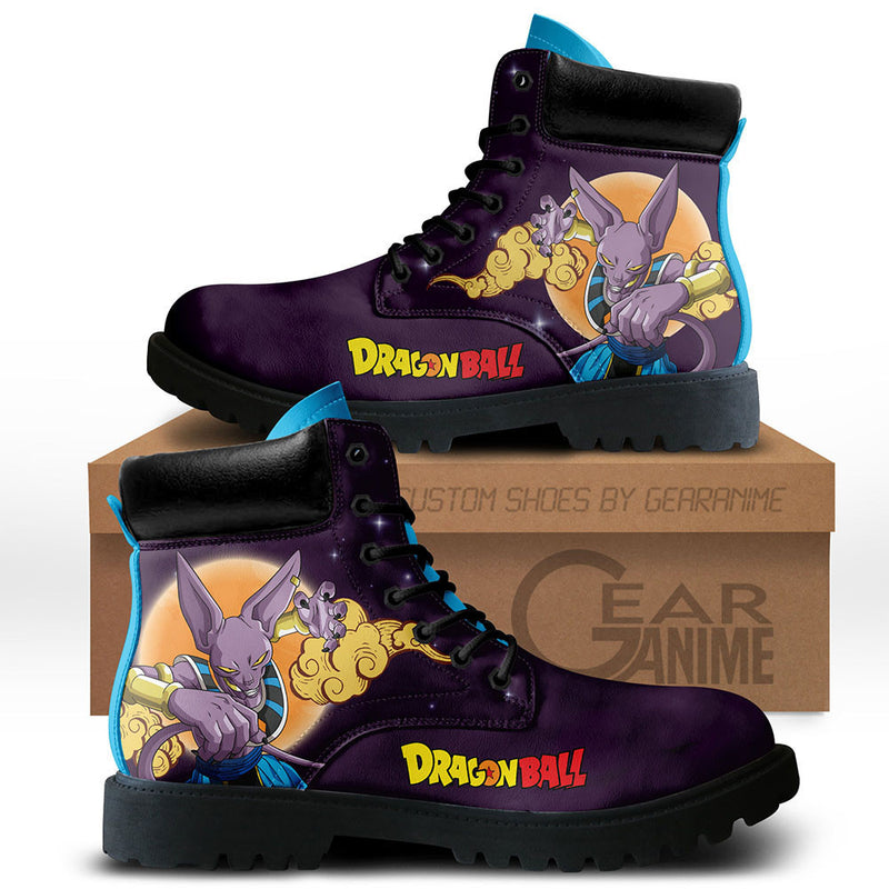 Beerus Boots Shoes Anime Custom PT3108