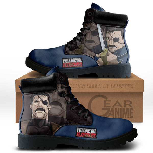 King Bradley Boots Shoes Anime Custom