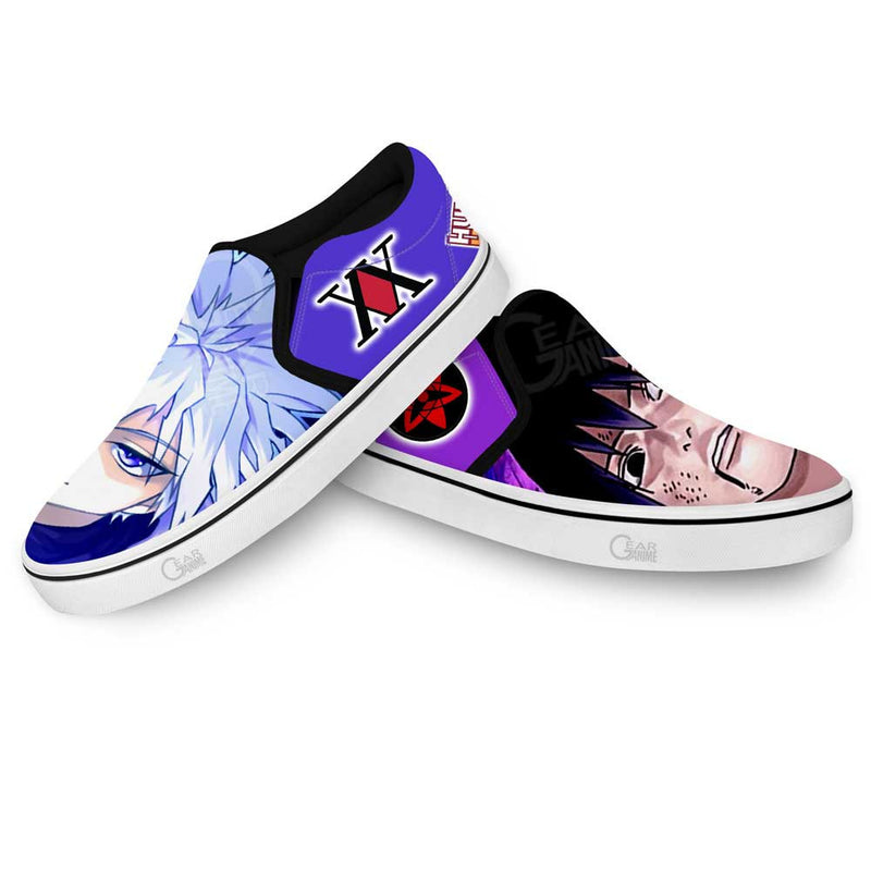 Killua and Sasuke Uchiha Slip-On Shoes NTT210