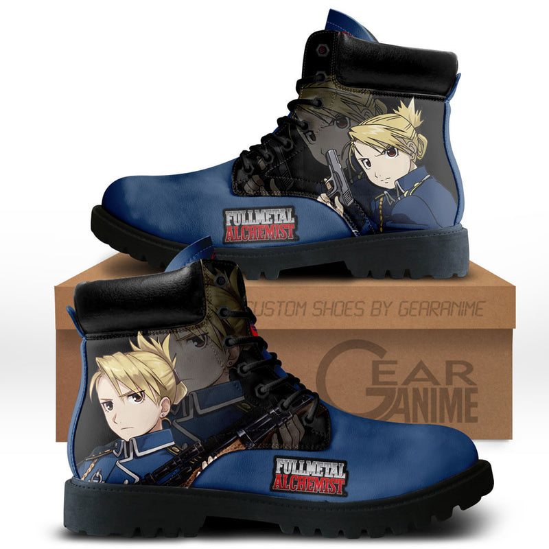 Riza Hawkeye Boots Shoes Anime Custom