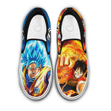 Goku and Luffy Slip-On Shoes NTT210