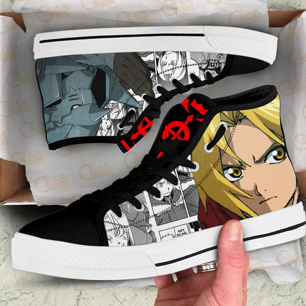 Alphonse Elric and Edward Elric High Top Shoes