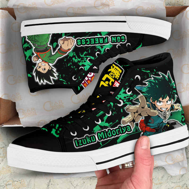 Gon Freecss and Deku High Top Shoes NTT210