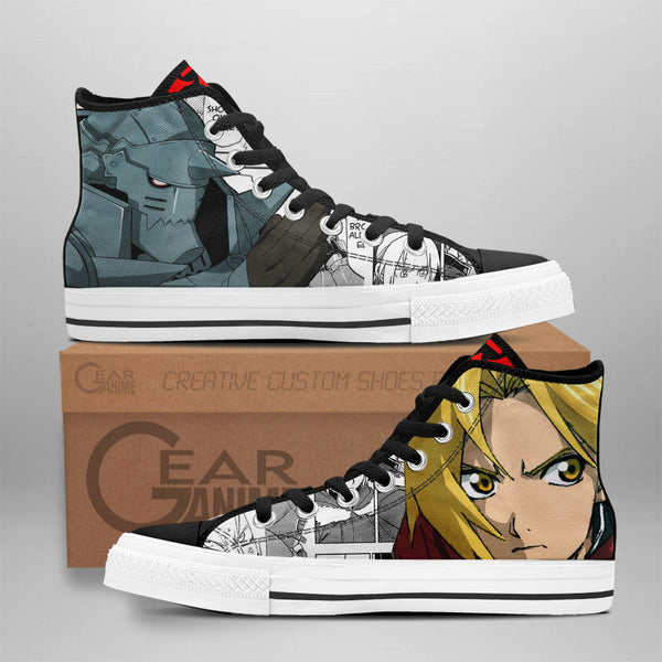 Alphonse Elric and Edward Elric High Top Shoes