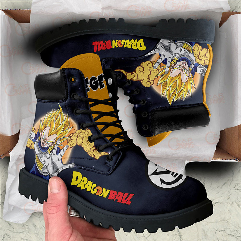 Vegeta Super Saiyan Boots Shoes Anime Custom PT3108