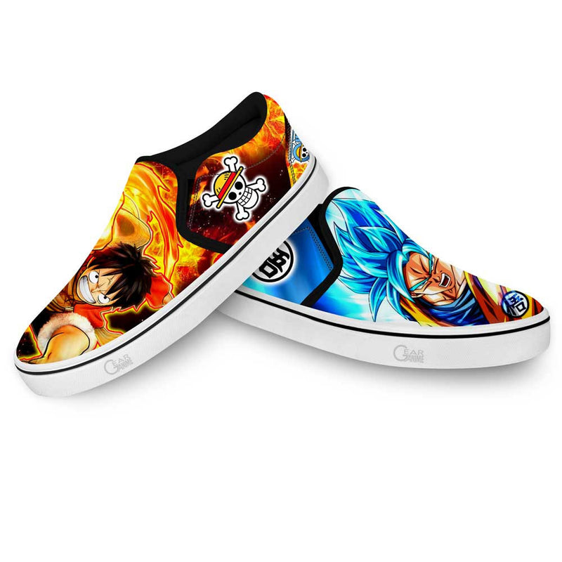 Goku and Luffy Slip-On Shoes NTT210