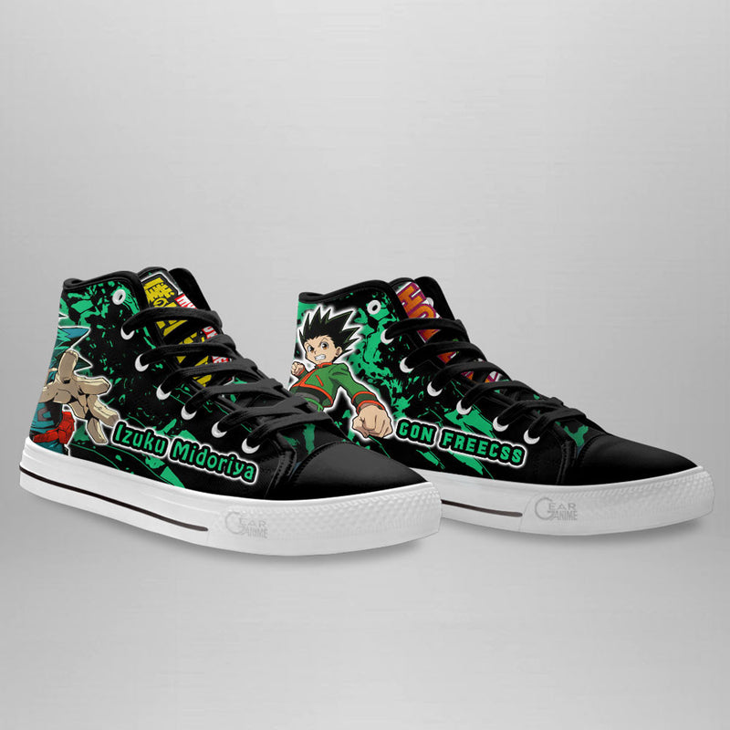 Gon Freecss and Deku High Top Shoes NTT210