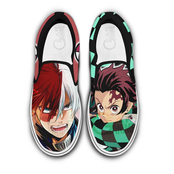 Shoto Todoroki and Kamado Tanjro Slip-On Shoes NTT210