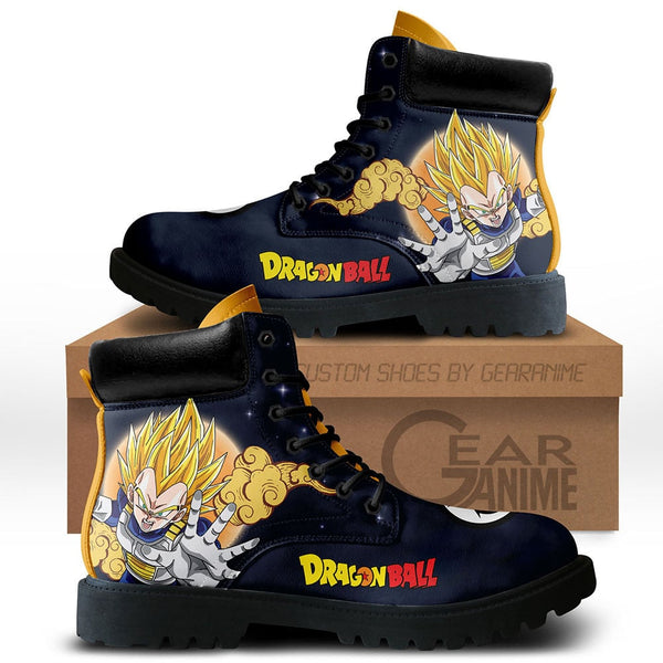 Vegeta Super Saiyan Boots Shoes Anime Custom PT3108