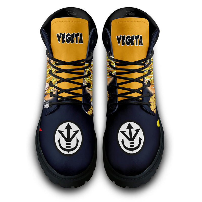 Vegeta Super Saiyan Boots Shoes Anime Custom PT3108