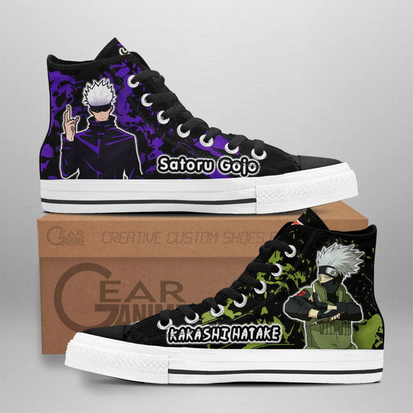 Kakashi Hatake and Satoru Gojo High Top Shoes NTT210