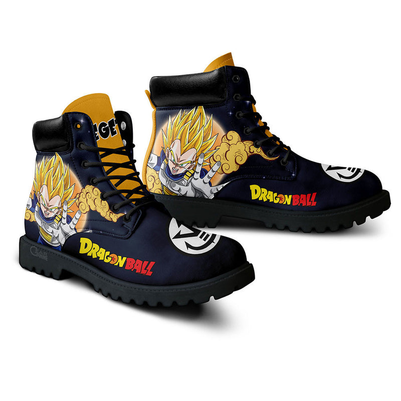 Vegeta Super Saiyan Boots Shoes Anime Custom PT3108