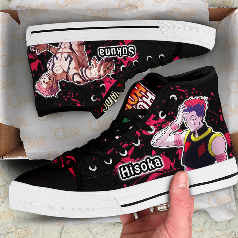 Hisoka and Sukuna High Top Shoes NTT210