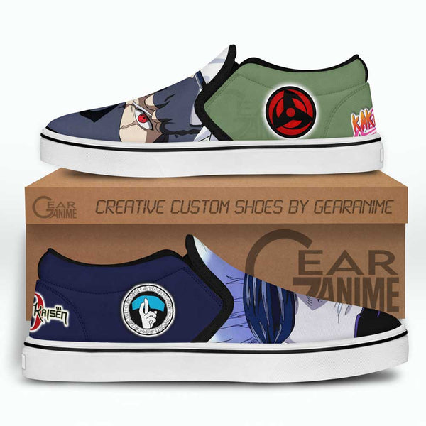 Kakashi Hatake and Satoru Gojo Slip-On Shoes NTT210