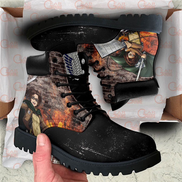 Shingeki Hange Zoe Boots Shoes Anime Custom