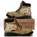 Sanji Wanted Boots Shoes Anime Custom