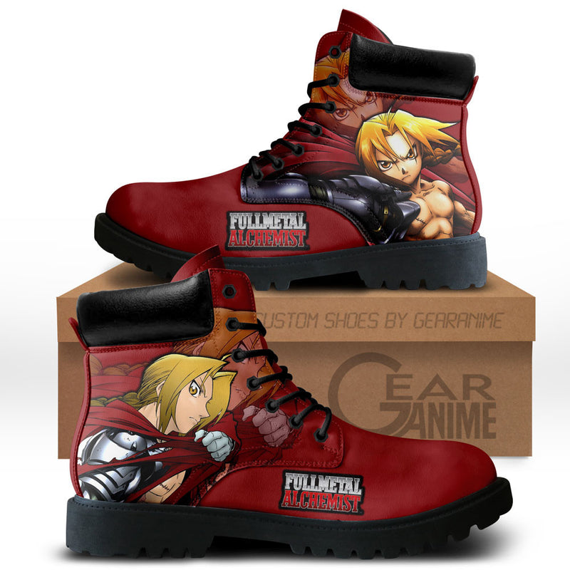 Edward Elric Boots Shoes Anime Custom