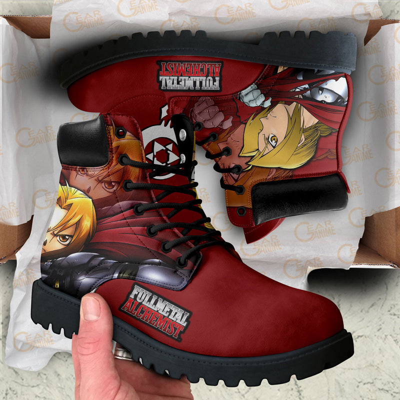 Edward Elric Boots Shoes Anime Custom