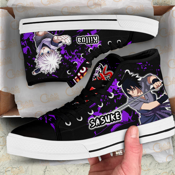 Killua Zoldyck and Sasuke Uchiha High Top Shoes NTT210