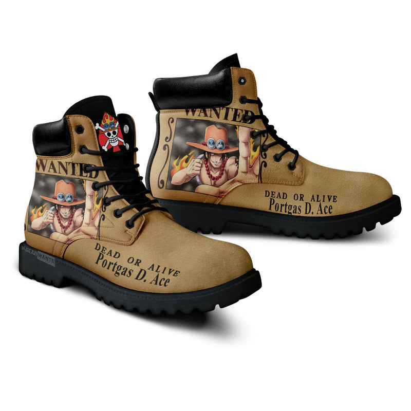 Ace Wanted Boots Shoes Anime Custom